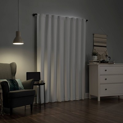 White Thermal Blackout Back Tab Curtain Panel, 40" x 84"