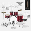 Best Choice Products 5-Piece Beginner Drum Set w/ Snare, Bass, Toms, Cymbal, Hi-Hat, Sticks, Chair, Drum Pedal - 2 of 4
