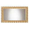 Baxton Studio Vadim Antique Gold Wood Accent Mirror with Seashell Border - 3 of 4