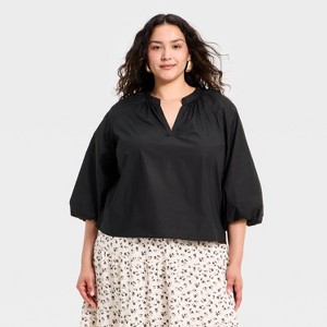 Women's Balloon Sleeve Blouse - A New Day™ : Target