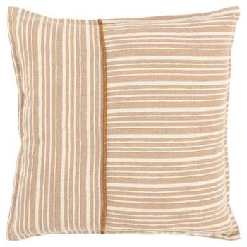 20"x20" Oversize Striped Poly Filled Square Throw Pillow - Rizzy Home