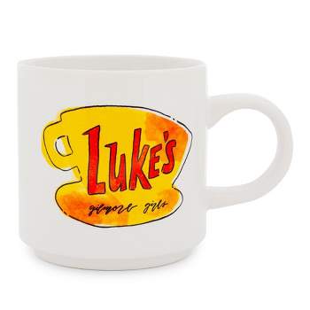 Silver Buffalo Gilmore Girls Luke's Diner Single Stackable Ceramic Mug | Holds 13 Ounces
