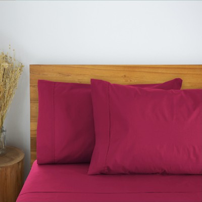Burgundy King Deep Pocket Bamboo Cotton Sheet Set