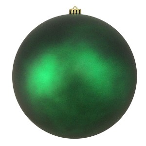 Northlight Matte Shatterproof Commercial Christmas Ball Ornament - 10" (250mm) - Green - 1 of 2