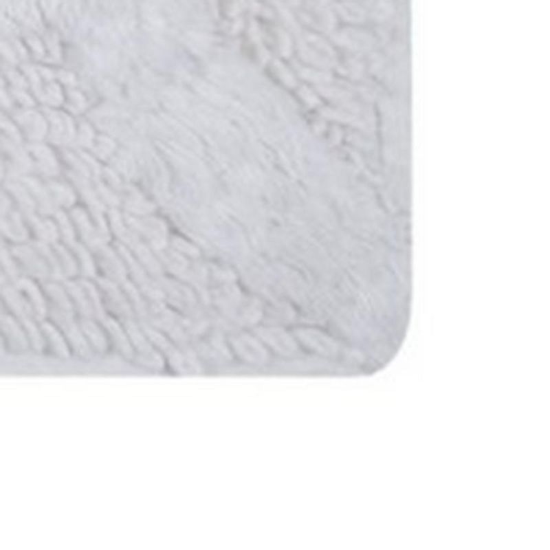 Link Bath Rug 220 GSF Soft Plush Cotton Non Skid Back White By Knightsbridge, 2 of 5