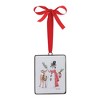 Christmas Snowman and Deer Ornament Pack Iron and Polyester 5.25" – 12 Pieces by Melrose - 2 of 4