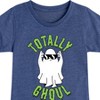 Girls' - Instant Message - Halloween Ghost Totally Ghoul Fitted Short Sleeve Graphic T-Shirt - 2 of 4
