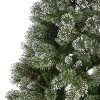GDFStudio Evie 7.5 Foot Cashmere Pine and Mixed Needles Unlit Hinged Artificial Christmas Tree with Snow and Glitter Branches and Frosted Pinecones - 4 of 4