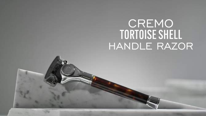 Cremo 5-Blade Brown Tortoise Men&#39;s Razor Handle Plus 2 Blade Cartridge Refills - Trial Size, 2 of 9, play video