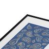 Cynthia Haller Classic blue and gold paisley Metal Framed Art Print - Deny Designs - 3 of 4
