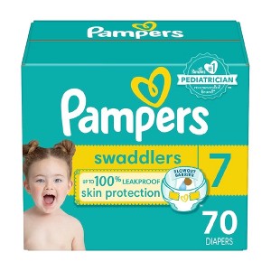 Pampers Swaddlers Sensitive Disposable Diapers - (Select Size and Count) - 1 of 4