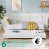 Twin Daybed with Pull-Out Trundle, Stylish Headboard and Metal Slats - 4 of 4