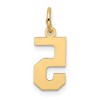 Black Bow Jewelry 14k Yellow Gold, Jersey Collection, Small Number 5 Pendant - 3 of 4