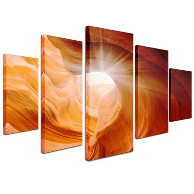 Trademark Fine Art -QVC ONLY Lavish Home Moises Levy 'Smooth II' Multi Panel Art Set