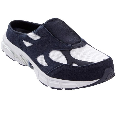 Kingsize Men's Wide Width Kingsize Slip-on Sneaker - Big - 9 W, Navy White  Blue : Target