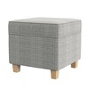Cole Classics Square Storage Ottoman with Lift Off Top - HomePop - 4 of 4