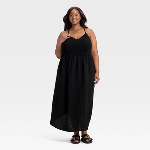 Women's Crochet Trim Maxi Sundress - Universal Thread™ - 1 of 3