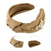 Unique Bargains Women's Elegant Faux Diamond Satin Wide Headband 1 Pc - 3 of 3