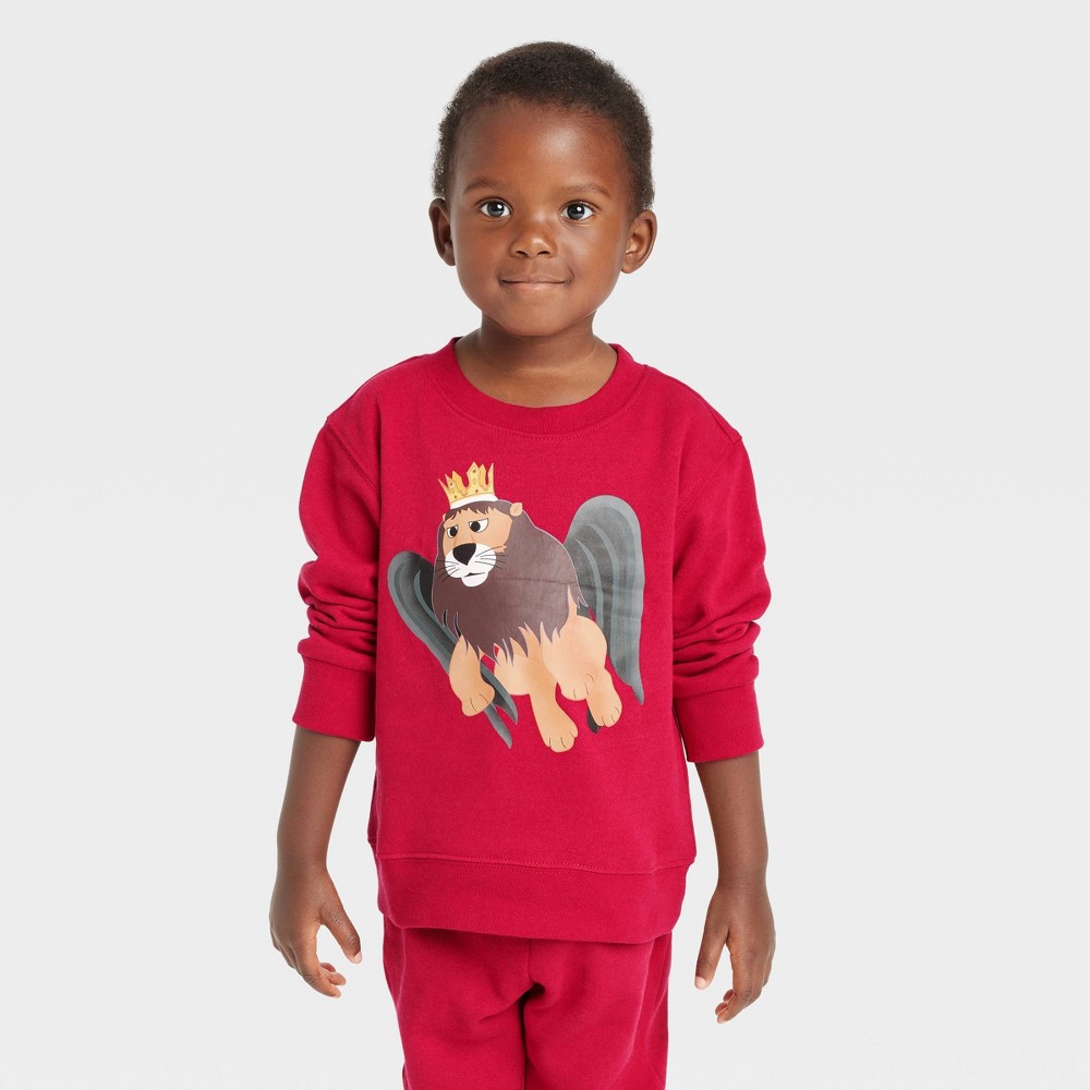 Toddler Rudolph The Red-Nosed Reindeer Clarice Crewneck Sweatshirt - Red 3T