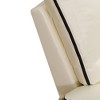 MAYEERTY Power Recliner Chair, Electric Bonded Leather Reclining Chair with USB Charging & Adjustable Backrest for Living Room, Off-White - 4 of 4