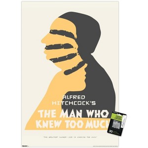 Trends International Alfred Hitchcock - The Man Who Knew Too Much (1954) Silhouette Unframed Wall Poster Prints - 1 of 4