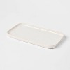 Ribbed Glass Vanity Tray Clear - Threshold™ : Target