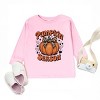 The Juniper Shop Coquette Pumpkin Season Leopard Toddler Long Sleeve Tee - 3T - Pink - 2 of 4
