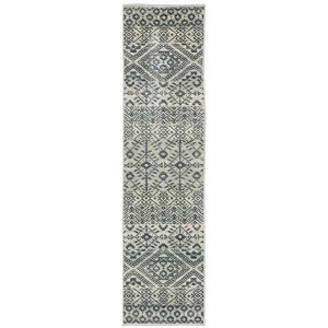 Oriental Weavers Branson BR02A Blue/ Beige Indoor Area Rug - 1'10" x 7'3" - 1 of 4