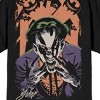 Batman Joker Eyes Adult Black Crew Neck Short Sleeve T-shirt - 4 of 4