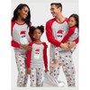 The Children's Place Baby Matching Family Glow In The Dark Christmas Long Raglan Sleeve Stay Merry Snug Fit Cotton Pajamas - 4 of 4