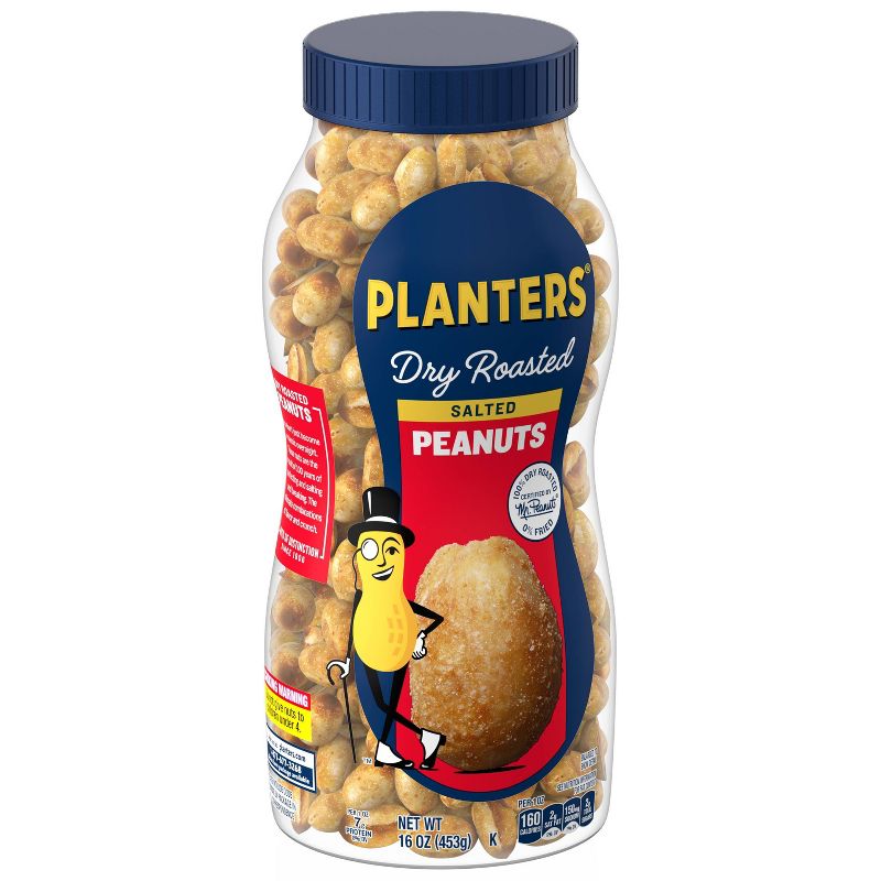 Planters Heart Healthy Dry Roasted Peanuts - 16oz, 3 of 10