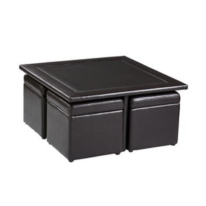 Nylo 5PC Cocktail Cube Table Set - CK4045 - Brown - SEI - 1 of 4