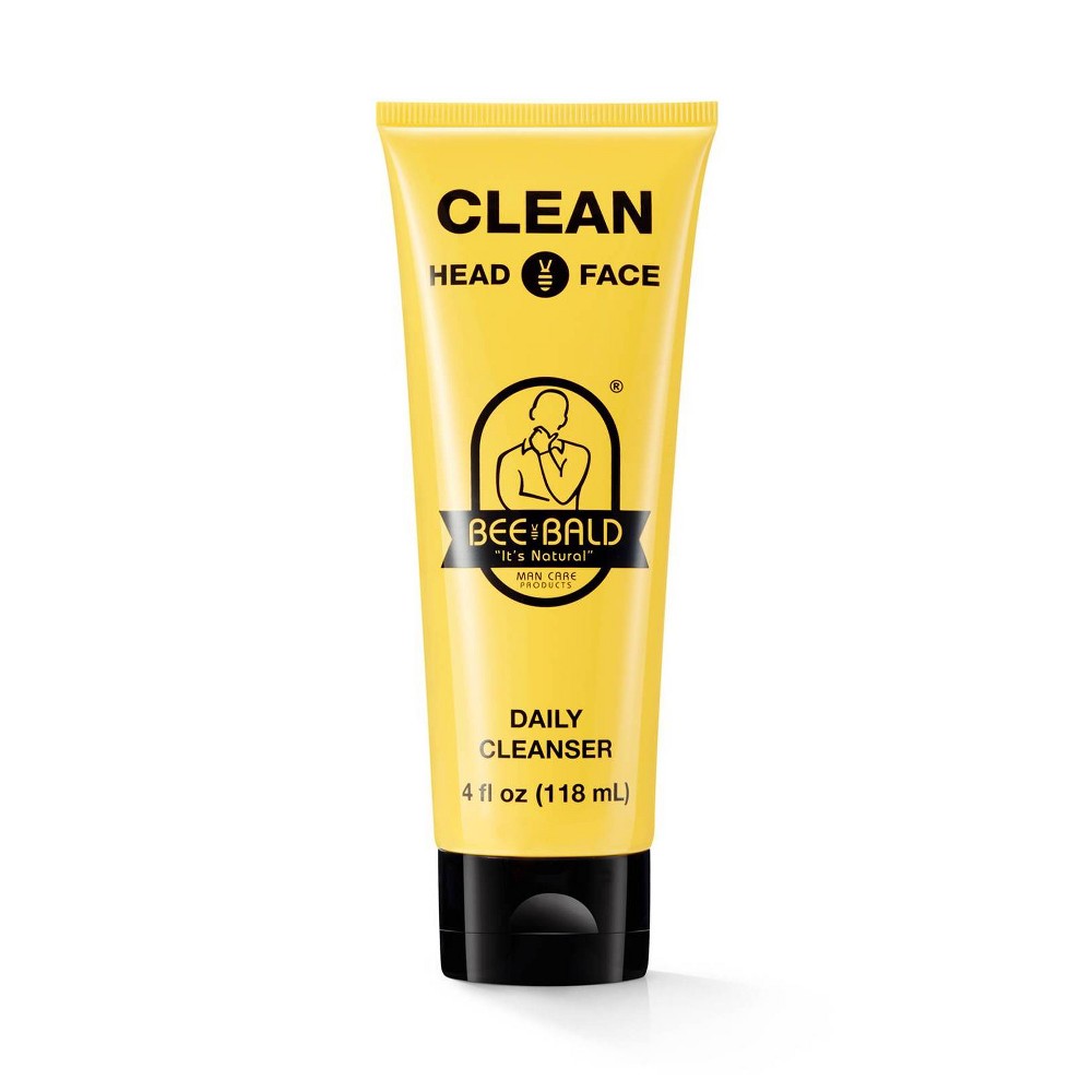 Photos - Cream / Lotion Bee Bald Clean Head and Face Daily Cleanser - 4 fl oz
