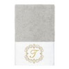 Linum Home Textiles 100% Turkish Cotton MONICA Gold Thread 3PC Embellished Towel Set - 3 of 4