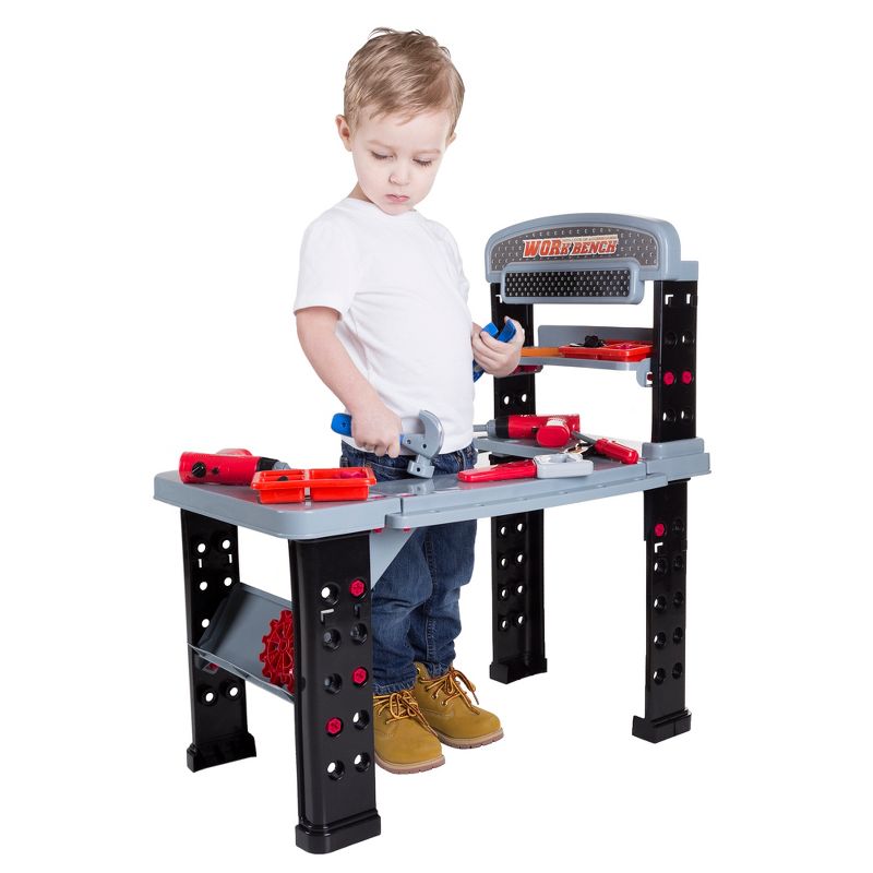 Pretend Play 75-Piece Tool Set & Adjustable Workbench by Hey! Play!, 4 of 10