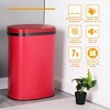 FDW Kitchen Trash Can with Lid, 13 Gallon Automatic Garbage Can for Bathroom Bedroom Home Office 50 Liter Touch Free Stainless Steel Waste Bin - image 2 of 4