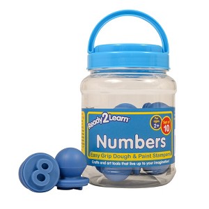 Ready 2 Learn® Easy Grip Dough and Paint Stampers, Numbers, Set of 10 - 1 of 4