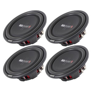 4) MB Quart DS1-254 400 Watt 4 Ohm Shallow Slim Subwoofers Car Truck DVC Subs - 1 of 4