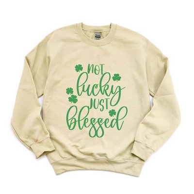 Simply Sage Market Women's Graphic Sweatshirt Not Lucky Just Blessed