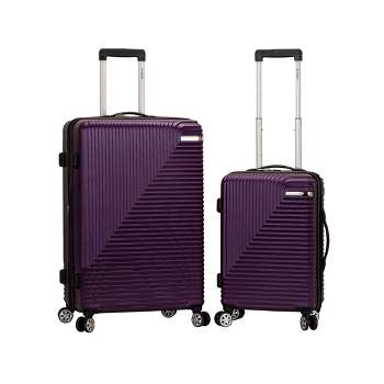 Rockland Star Trail 2pc Hardside Spinner Wheel Luggage Set - Purple