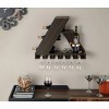 24/7 Shop At Home Quinne Compact Wine Rack Wenge: Wall Mounted Storage, Holds 4 Bottles & 6 Glasses - 2 of 4