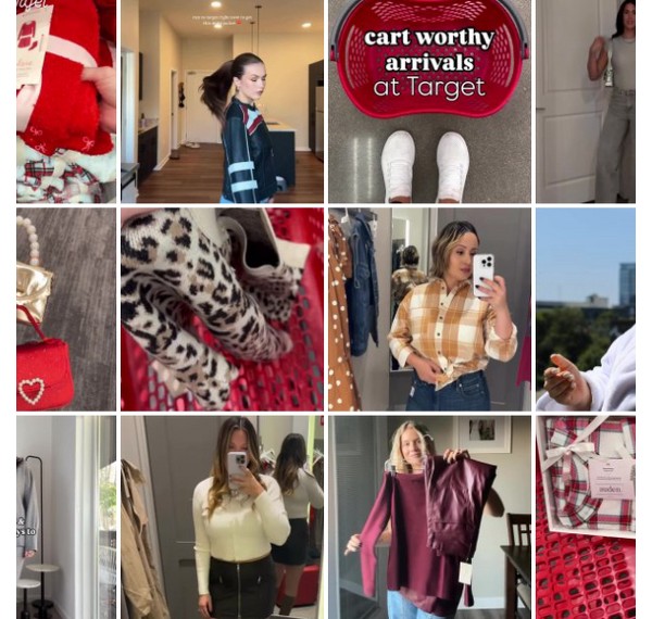 Collage of people showing off their #TargetStyle