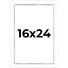 PosterPalooza | Modern Shadow Box 1" Depth White Picture Frame - UV Acrylic, Backing, Hanging Hardware - 2 of 4