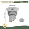 Unique Bargains Silicone Anti-Odor Ring Washing Machine Sealing Drain Stoppers 2 Pcs - 2 of 4