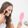 Unique Bargains Flower Pattern Handheld Mirror 1 Pc - 3 of 4