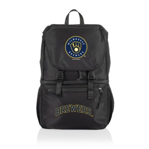 MLB Milwaukee Brewers Tarana Backpack Soft Cooler - Carbon Black - 1 of 4