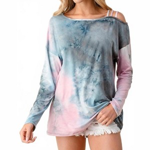 Women's Tie Dye Strappy Top - Blumin - 1 of 4