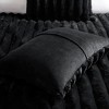 3 Pcs Elegant Reversible Faux-Fur Plush Comforter Set,All Season Ribbed Velvet Bedding Set,Cozy Home Textile fits Lux Bedroom Decor - 3 of 4