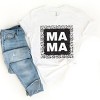 Simply Sage Market Leopard Mama Square Short Sleeve Tee - L - White - 3 of 4