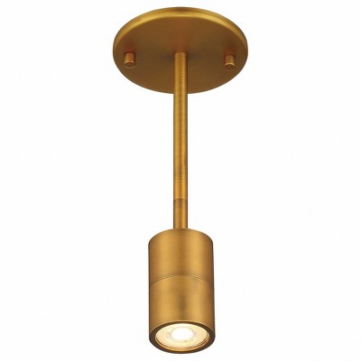 Antique Brushed Brass LED Wall Spotlight